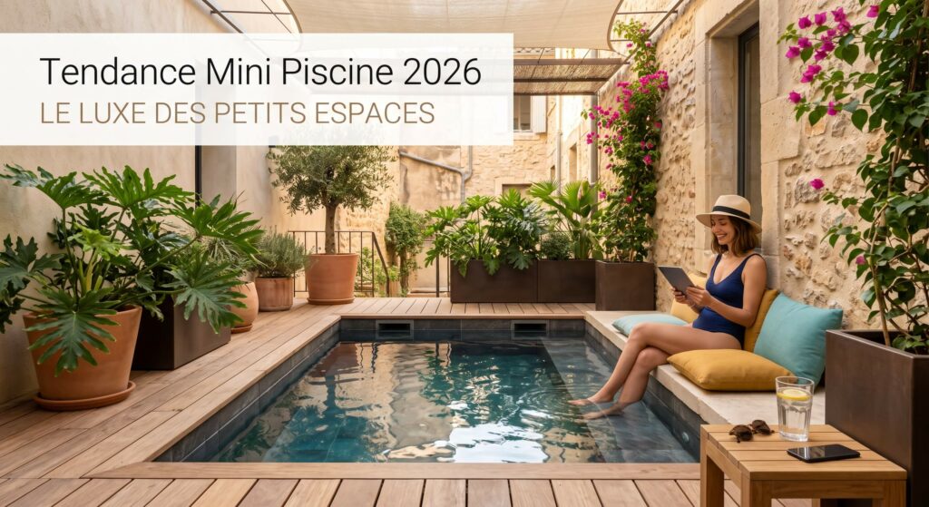 Tendance 2026 Pourquoi la Mini Piscine est le Nouveau Luxe des Petits Espaces